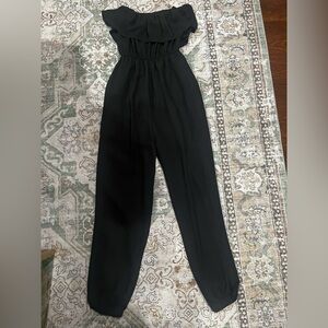 Princess Vera Wang Black Ruffle Jumpsuit
